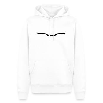 bike_einzelteil13 - Männer Premium Bio Hoodie - Weiß - Vorne - Nico (187cm)