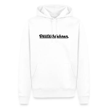 Deutschlehrer - Männer Premium Bio Hoodie - Weiß - Vorne - Nico (187cm)