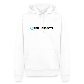 Friedensbote - Männer Premium Bio Hoodie - Weiß - Vorne - Nico (187cm)