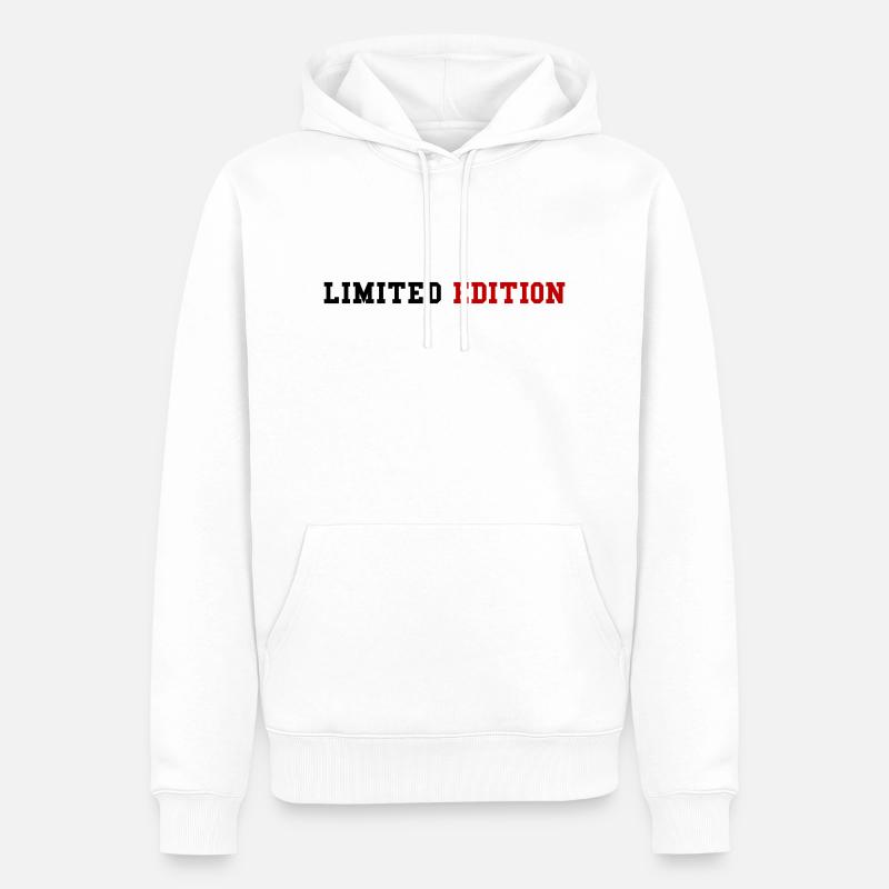 Édition limitée - Sweat à capuche Premium bio Homme - blanc