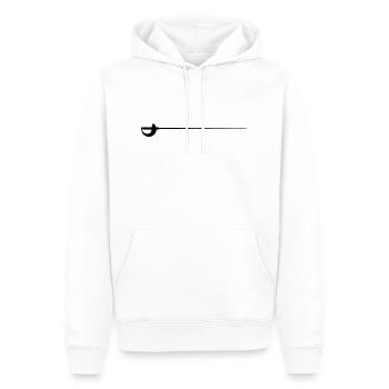 Säbel - Männer Premium Bio Hoodie - Weiß - Vorne - Nico (187cm)