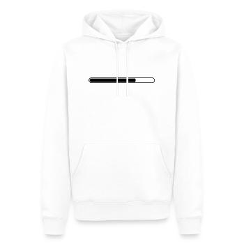 Chargement en cours la barre d'état de la barre - Sweat à capuche Premium bio Homme - blanc - Devant - Nico (187cm)