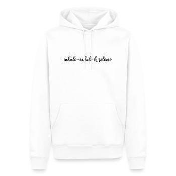 Yoga Meditation Spa Namaste - Men’s Premium Organic Hoodie - white - Front - Nico (187cm)