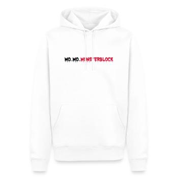 bloc Monster - Sweat à capuche Premium bio Homme - blanc - Devant - Nico (187cm)
