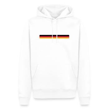 Deutschland - Sweat à capuche Premium bio Homme - blanc - Devant - Nico (187cm)