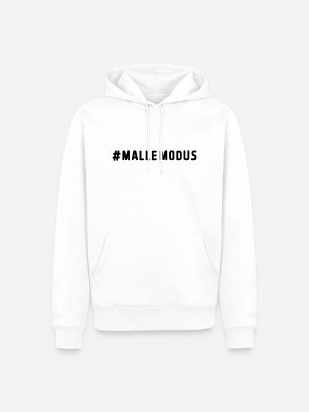 malle modus - Männer Premium Bio Hoodie - Weiß