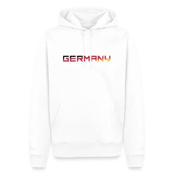 Team Germany Deutschland Farben Schwarz Rot Gold G - Männer Premium Bio Hoodie - Weiß - Vorne - Nico (187cm)
