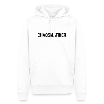 Chaosmatique - Sweat à capuche Premium bio Homme - blanc - Devant - Nico (187cm)