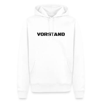 Vorstand - Männer Premium Bio Hoodie - Weiß - Vorne - Nico (187cm)