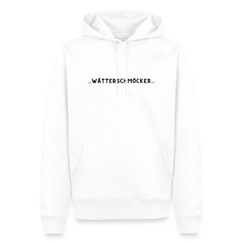 wätterschmöcker - Männer Premium Bio Hoodie - Weiß - Vorne - Nico (187cm)