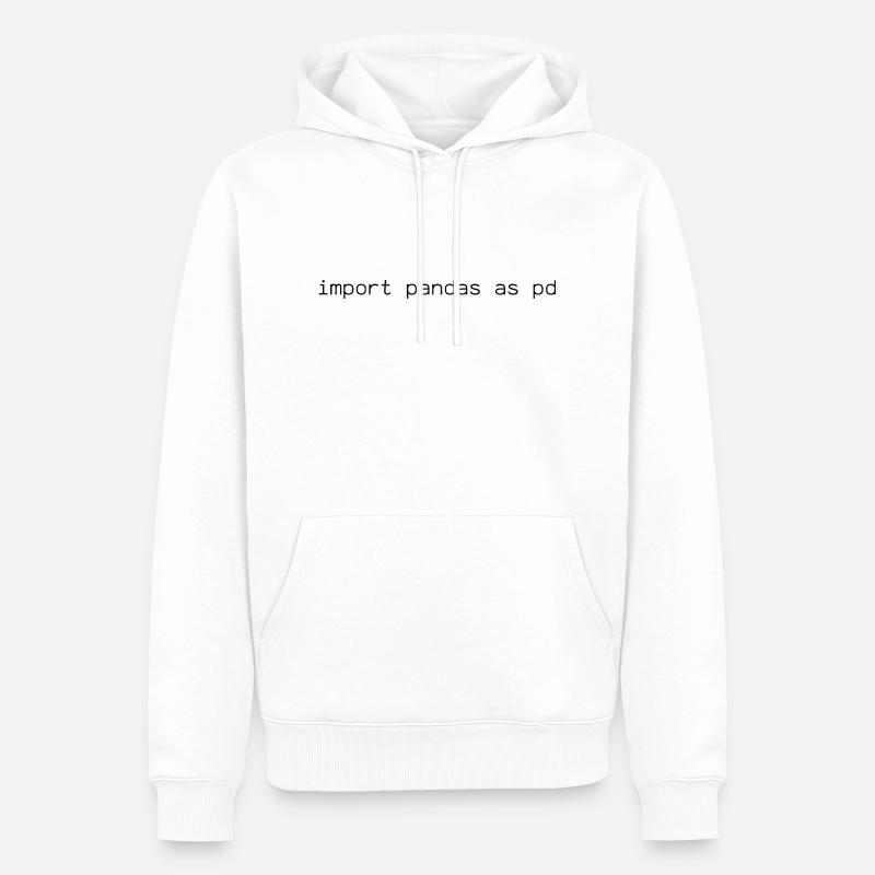 Pandas Import Blanc - Sweat à capuche Premium bio Homme - blanc