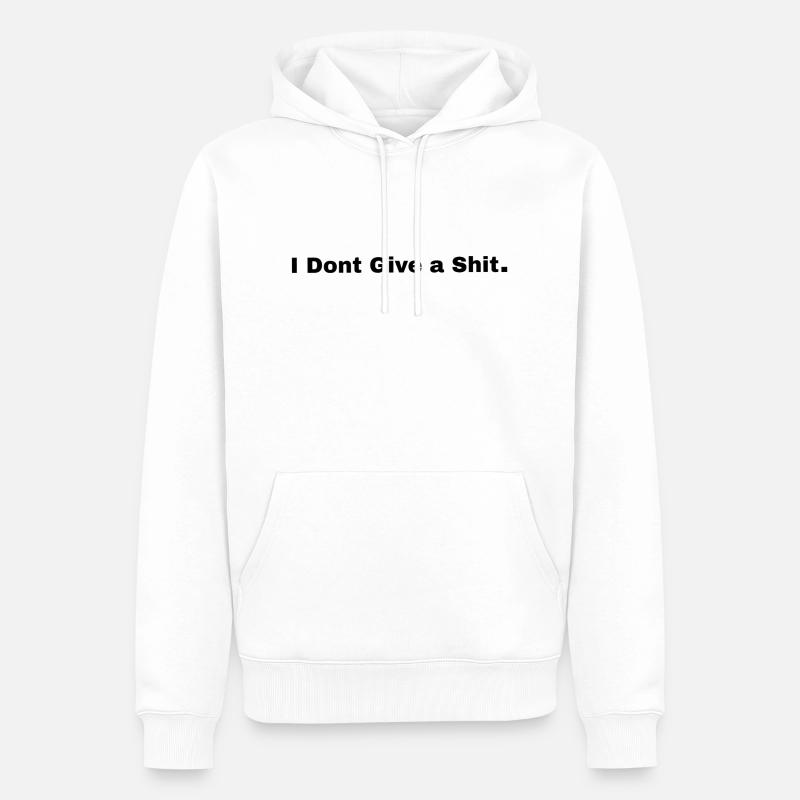 Shit - Männer Premium Bio Hoodie - Weiß