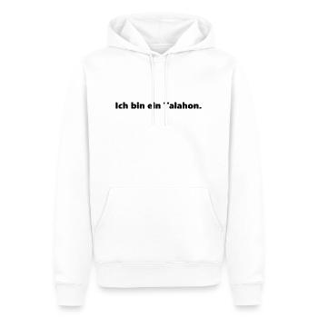Ich bin ein Talahon - Männer Premium Bio Hoodie - Weiß - Vorne - Nico (187cm)