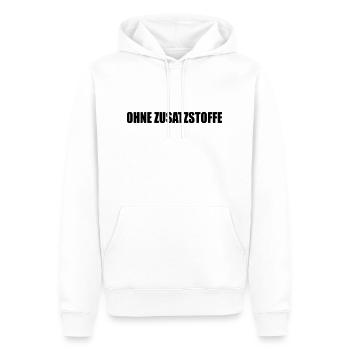 ohne zusatzstoffe - Männer Premium Bio Hoodie - Weiß - Vorne - Nico (187cm)