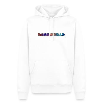 Superheld - Männer Premium Bio Hoodie - Weiß - Vorne - Nico (187cm)