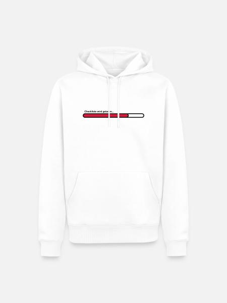 checklist - Men’s Premium Organic Hoodie - white