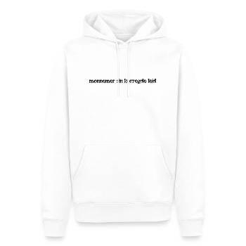 korregdeleid - Männer Premium Bio Hoodie - Weiß - Vorne - Nico (187cm)