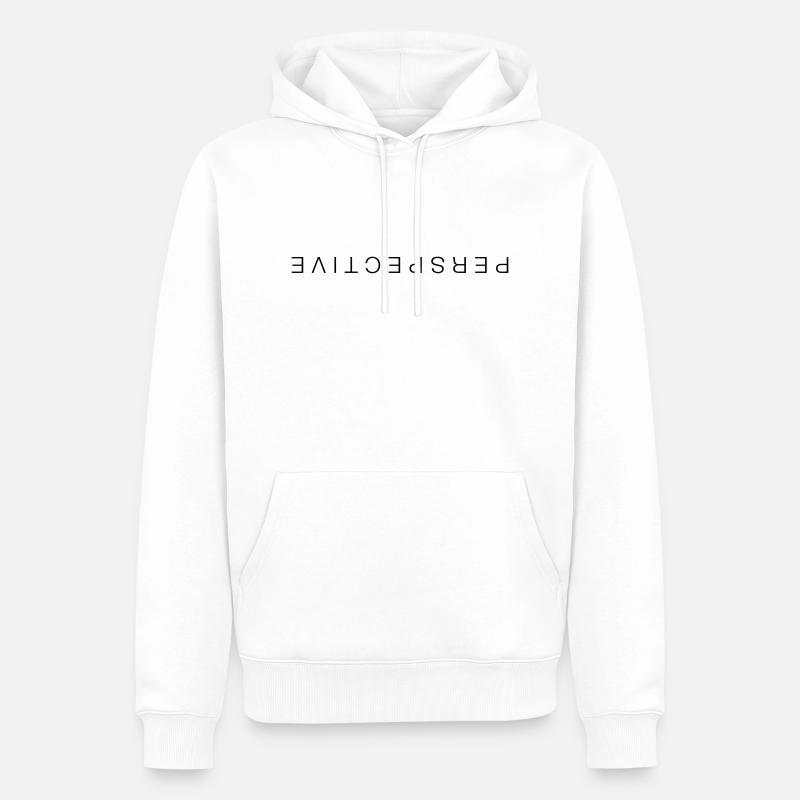 Perspective - Männer Premium Bio Hoodie - Weiß