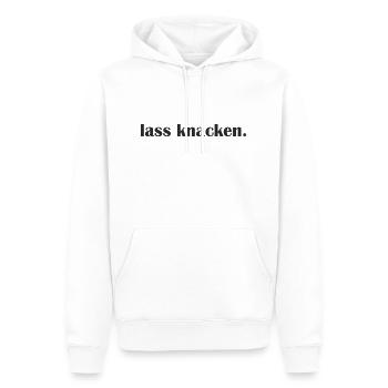 Lass knacken - Männer Premium Bio Hoodie - Weiß - Vorne - Nico (187cm)