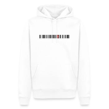 Fourgon - Sweat à capuche Premium bio Homme - blanc - Devant - Nico (187cm)