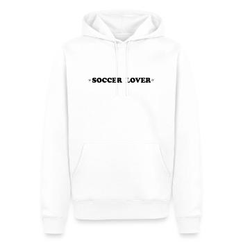 Soccer Fussball - Männer Premium Bio Hoodie - Weiß - Vorne - Nico (187cm)