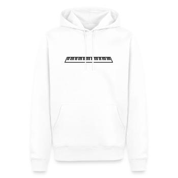 Piano piano jouant instrument de musique classique - Sweat à capuche Premium bio Homme - blanc - Devant - Nico (187cm)