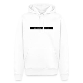 Limited Edition - Men’s Premium Organic Hoodie - white - Front - Nico (187cm)
