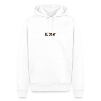 Jga 2025 Linie - Männer Premium Bio Hoodie - Weiß - Vorne - Nico (187cm)