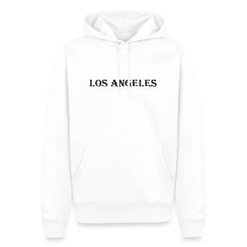Los Angeles Geschenk Geschenkidee - Männer Premium Bio Hoodie - Weiß - Vorne - Nico (187cm)