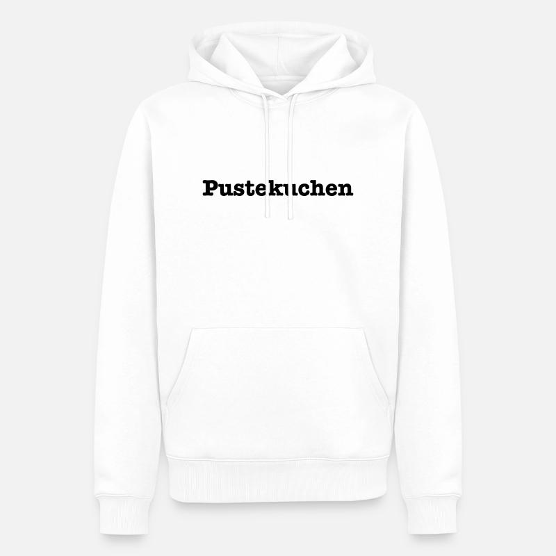Pustekuchen - Männer Premium Bio Hoodie - Weiß