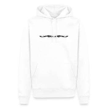 Tribal 12 Schwarz - Männer Premium Bio Hoodie - Weiß - Vorne - Nico (187cm)