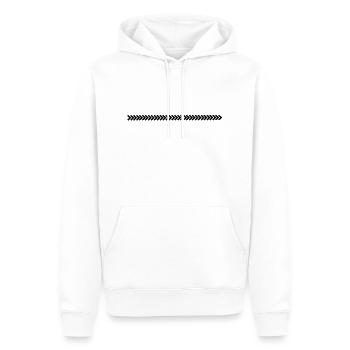 linie_cool__f1 - Männer Premium Bio Hoodie - Weiß - Vorne - Nico (187cm)