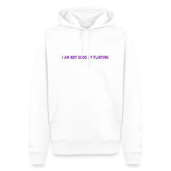 RansaiDesign - Männer Premium Bio Hoodie - Weiß - Vorne - Nico (187cm)