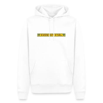 Schwedischer Stahl - Männer Premium Bio Hoodie - Weiß - Vorne - Nico (187cm)