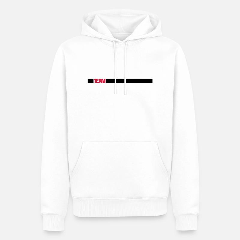 Équipe - Sweat à capuche Premium bio Homme - blanc