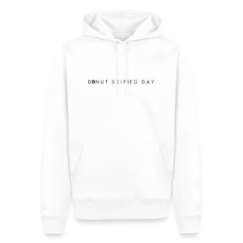 Donut-Skip-Leg-Tag - Männer Premium Bio Hoodie - Weiß - Vorne - Nico (187cm)
