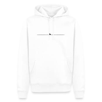 hai flosse schiff boot segeln segelboot angriff at - Männer Premium Bio Hoodie - Weiß - Vorne - Nico (187cm)