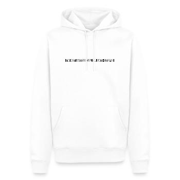 not antisocial anti stupid - Männer Premium Bio Hoodie - Weiß - Vorne - Nico (187cm)