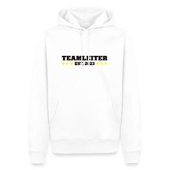 Teamleiter est 2023 Gruppenleiter Teamleitung Team - Männer Premium Bio Hoodie - Weiß - Vorne - Nico (187cm)