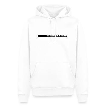 look soon citation de chemise - Sweat à capuche Premium bio Homme - blanc - Devant - Nico (187cm)