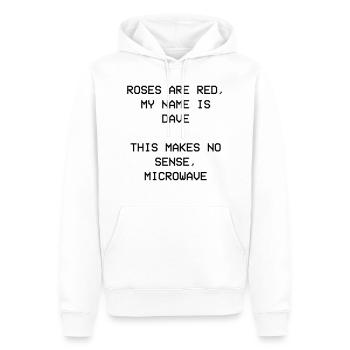 Les roses sont rouges, Les roses sont rouges, Dave David, Davis - Sweat à capuche Premium bio Homme - blanc - Devant - Nico (187cm)