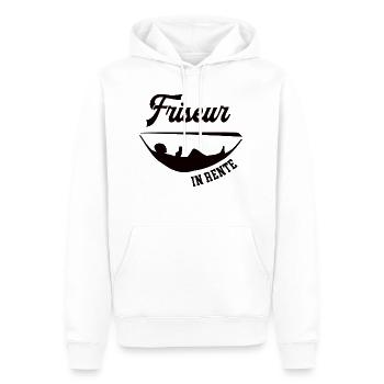 Friseur in Rente Rentenbeginn Frisör Chef Meister - Männer Premium Bio Hoodie - Weiß - Vorne - Nico (187cm)