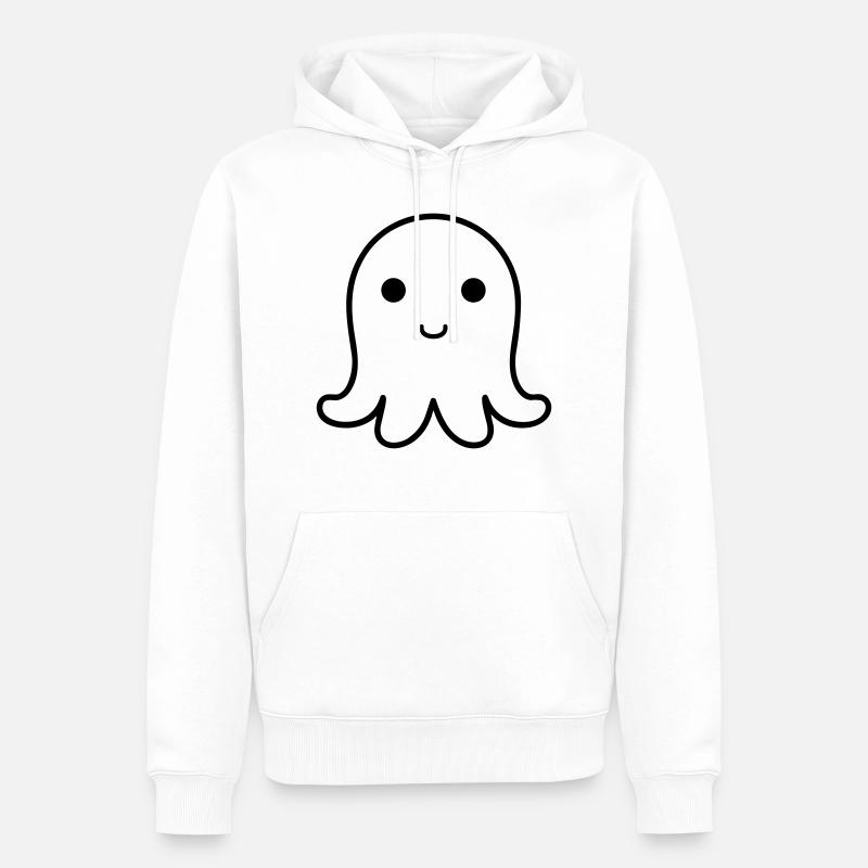 Pieuvre - Sweat à capuche Premium bio Homme - blanc