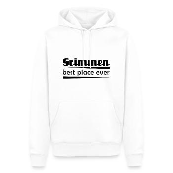 Grimmen - Stadt best place ever - Männer Premium Bio Hoodie - Weiß - Vorne - Nico (187cm)
