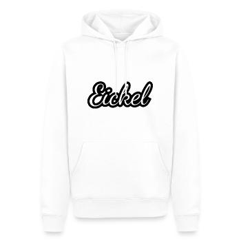 Eickel - Textdesign mit Stadtnamen - Männer Premium Bio Hoodie - Weiß - Vorne - Nico (187cm)