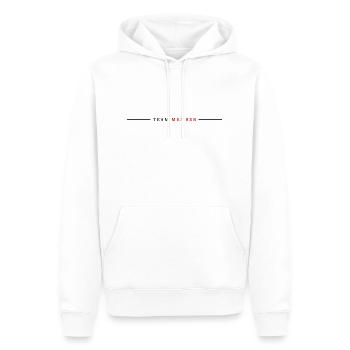 Team Mitglied - Männer Premium Bio Hoodie - Weiß - Vorne - Nico (187cm)