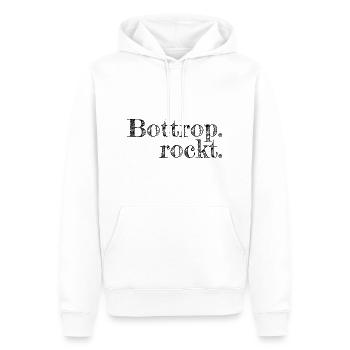 Bottrop - Textdesign mit Stadtnamen - Männer Premium Bio Hoodie - Weiß - Vorne - Nico (187cm)