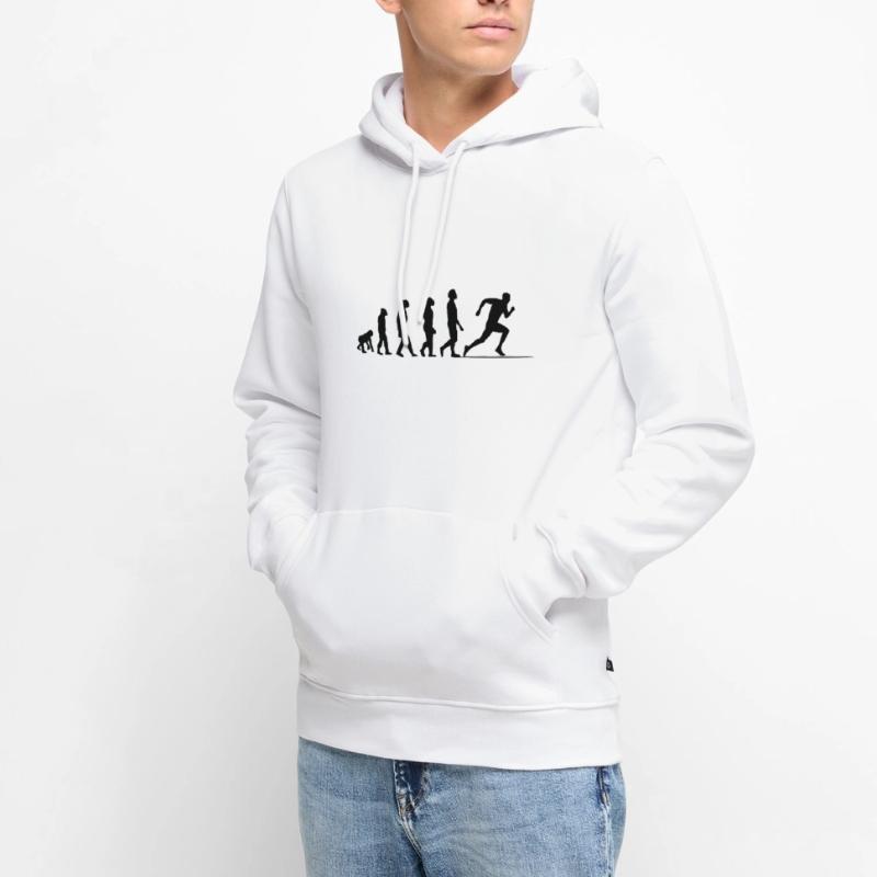 Evolution Sprint / Sprinter Männer Premium Bio Hoodie