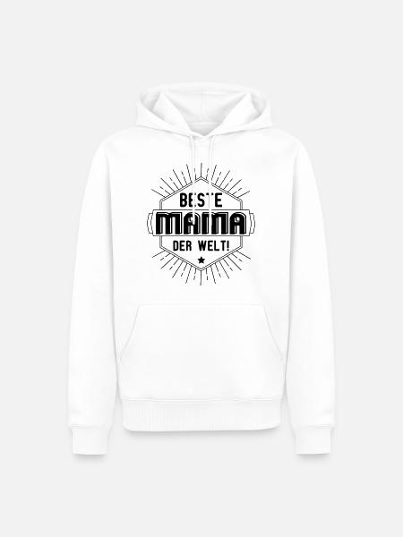 beste Mama der welt - Männer Premium Bio Hoodie - Weiß