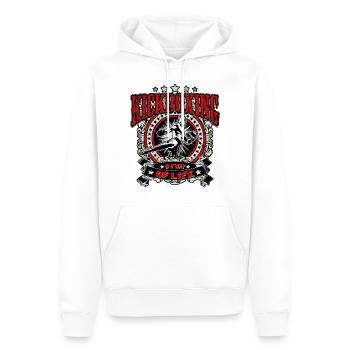 Kickboxing - My Way Of Life - Men’s Premium Organic Hoodie - white - Front - Nico (187cm)